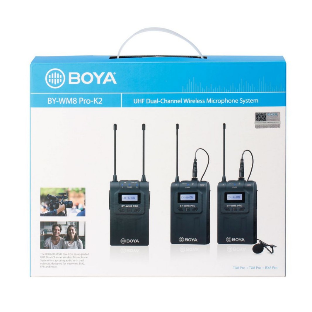 BOYA BOYA WM8 PRO K2 원 드래그 두 SLR 카메라 마이크로 단일 카메라 꿀벌 칼라 클립 마이크