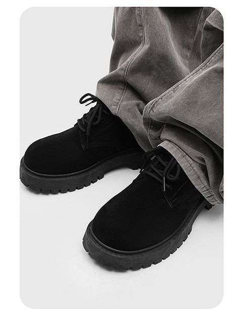 ShoeVault 2025 Neue Derby Spring Low-Top Martin Herren Retro Work Dicke Sohle Höhersteigende Atmungsaktive Wildlederschuhe_voghion.com