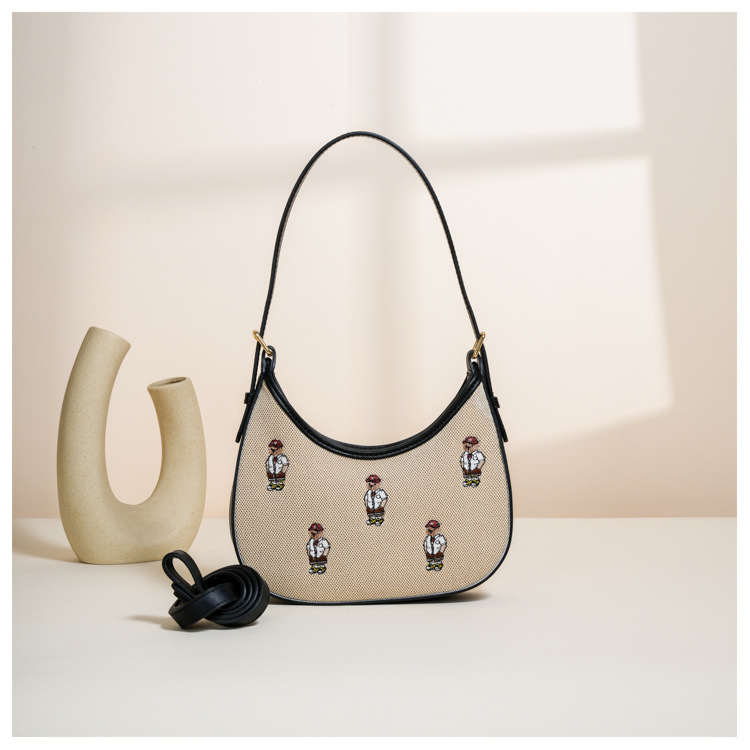 Shoulder Bag For Women Canvas Crossbody Bag Temperament Style_voghion.com