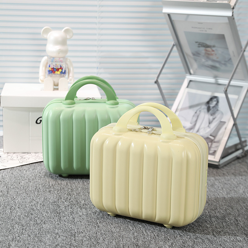 Mini estuche cosmético, maleta, maleta de 14 pulgadas, bolsa cosmética, caja de regalo pequeña, maleta coreana, caja de almacenamiento