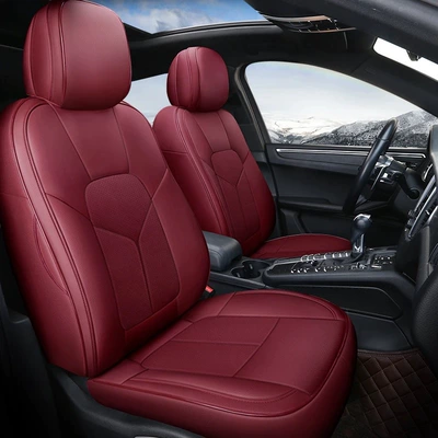 Lavida, Tharu, Bora, Magotan, Id.3, Modelə uyğun (Original) oturacaq örtükləri - nappa-leather-lafite-red-five-seats-fully-surrounded-in-front-and-rear-rows