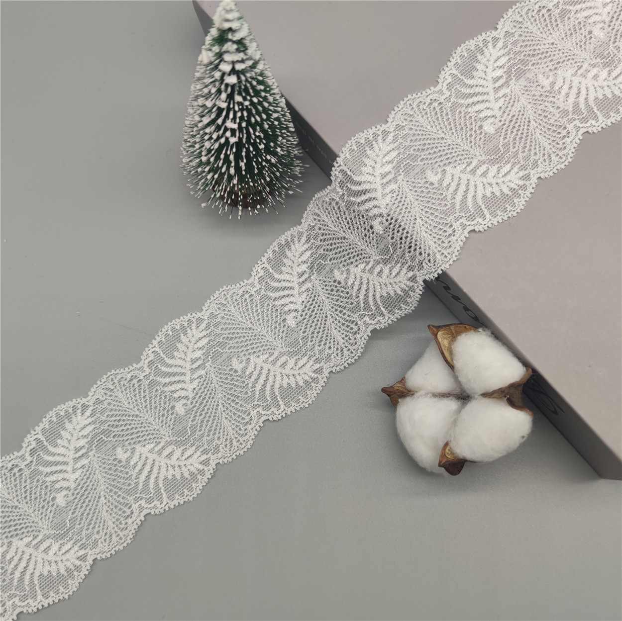 6cm蕾丝弹力羽毛花边 裙摆童装婚纱装饰衣角服装辅料花边蕾丝边