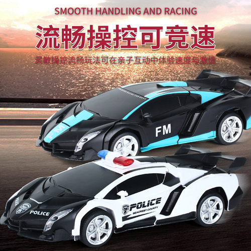 2.4G remote control deformation car 1:18 deformation racing robot simulation model electric remote control toy car