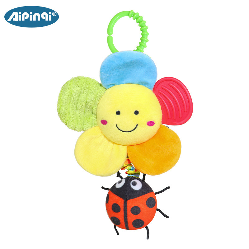 Aipinqi nuevo bebé cordón juguete tire choque lindo flor colgante carillones de viento torno educación temprana Juguetes