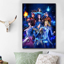 十字绣斗罗大陆2022新款唐三小舞史莱克学院全家福满砖秀点钻石画