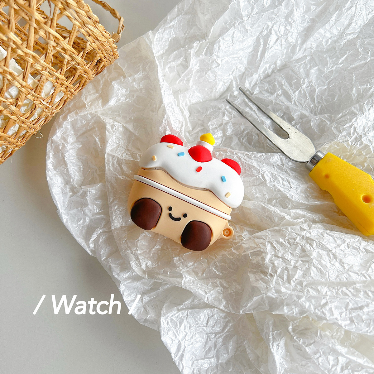 Apple Strawberry Cake Cover para auriculares para iarpods 1 / 2 nueva generación 3 pro / pro2 tendencia encantadora