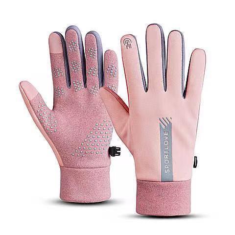 Primavera e invierno deportes guantes calientes hombres y mujeres impermeable a prueba de viento a prueba de frío pareja ciclismo conducción antideslizante pantalla táctil