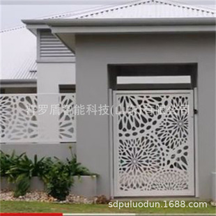 Metal hollow guardrail CNC cutting board foreign trade best-selling fence perspective fence villa indoor balcony fence