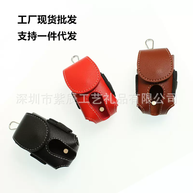 现货PU皮革高尔夫小球袋 高尔夫小腰包 多功能高尔夫球包配件袋