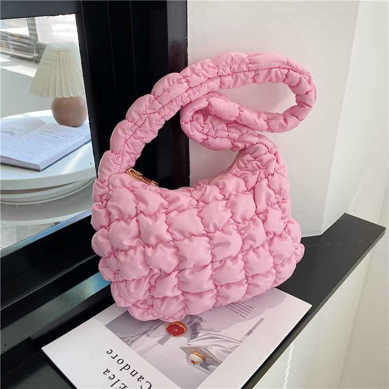 Bolsa bolsa de las axilas Nuevo cos nube bolsa de nicho de comercio exterior solo hombro bolsa de las mujeres de gran capacidad plisada bolsa de burbujas