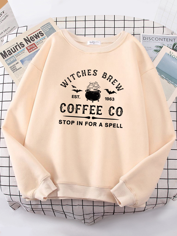 Witches Brew Coffee Letter Printing Simple Solid Color Lette