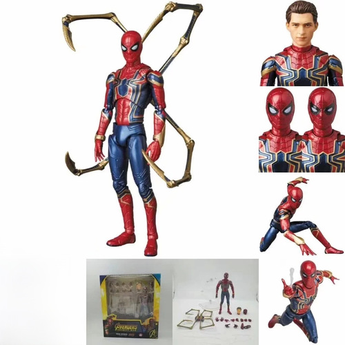 Avengers MAF 081 Iron Spider-Man Action Figure Toy Figure Shelf Decor Model