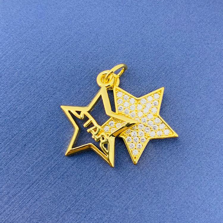 2022 nuevo trébol giratorio simple cien colgante fuente joyería fábrica al por mayor directa sin cadena