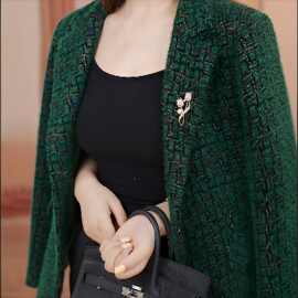 X1120时尚百搭小香风短款外套上衣女款2026新款洋气外套休闲春秋