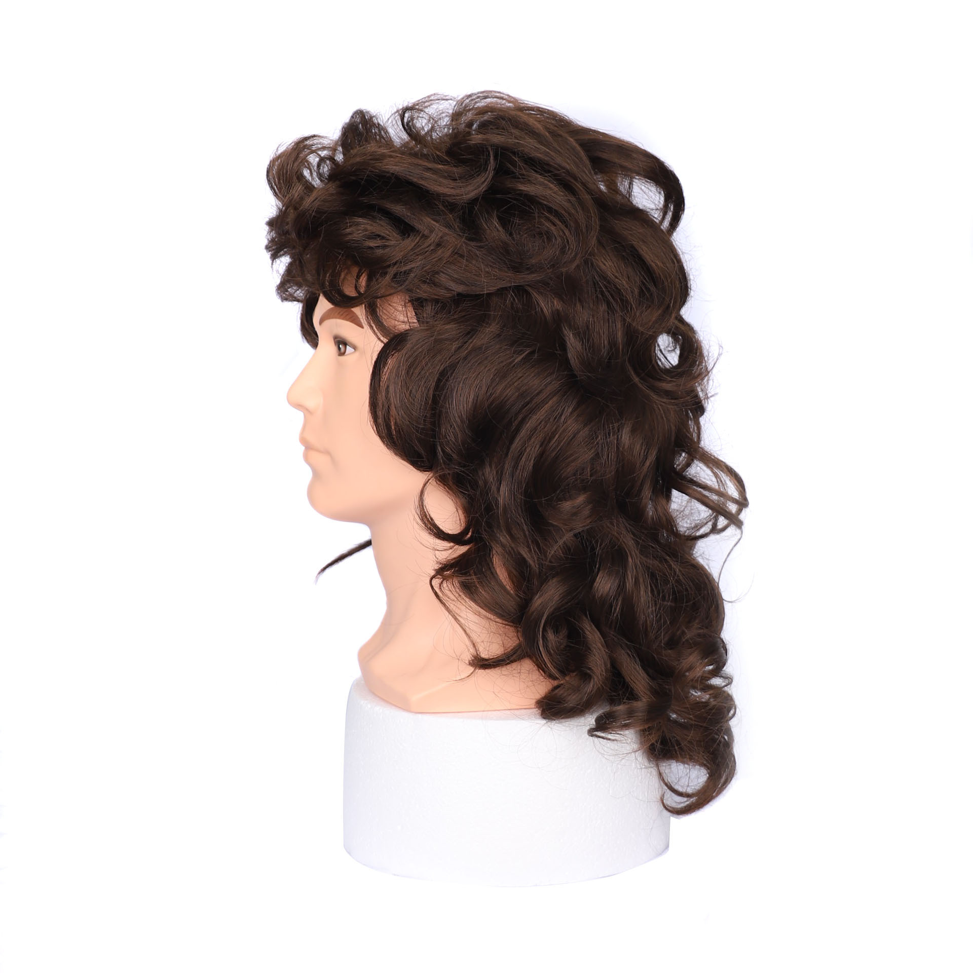 Perruque synthétique bandeau personnalisé et à la mode bandeau de cheveux bouclés de longueur moyenne_voghion.com