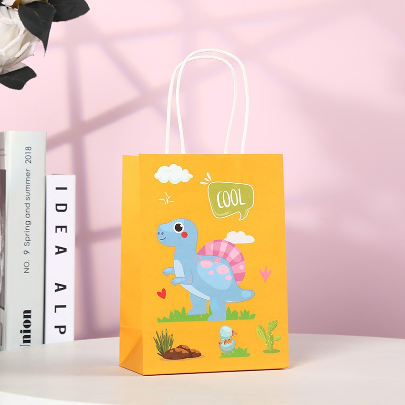 Bolsas de regalo de cumpleaños, bolsas de cartón cartón, bolsas de embalaje para llevar, bolsas de embalaje de regalo de fiesta para niños, bolsas de mano
