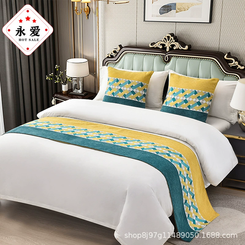 Bed Towel Luxury Hotel Hotel bedding Furnishing Best Best Bed Banner European Simple Light luxury bed cover