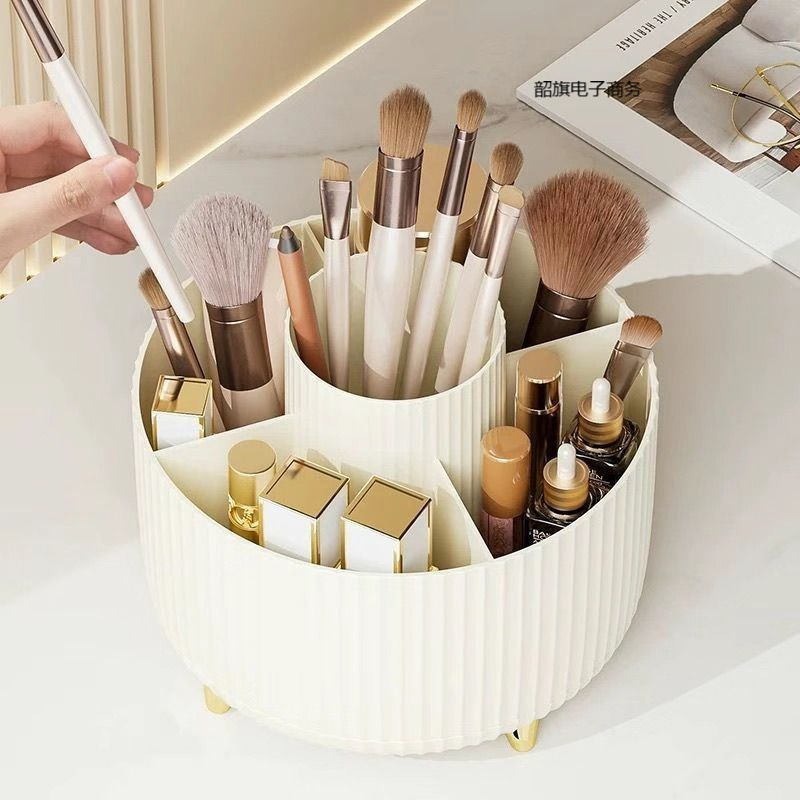 Caja de almacenamiento de cosméticos de alta calidad de escritorio delineador de ojos de cañón de almacenamiento rotativo de 360 grados de lápiz labial image 3