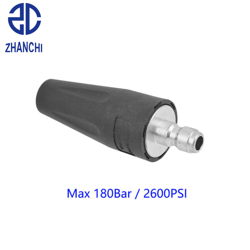 跨境专供高压水枪旋转莲花喷头2600PSI3600PSI清洗地板喷嘴不锈钢