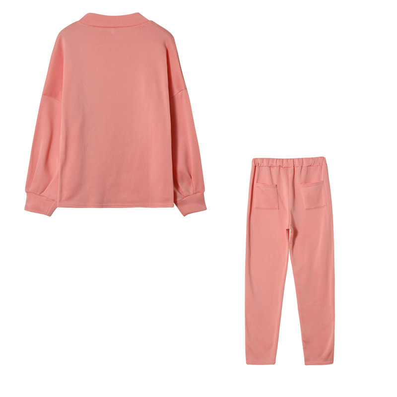 580g Weight Long Sleeve Sleeve Length Polyester Fabric Type Sweatshirt & Hoodie Co-ord Set Sets Type 2 Pieces Set Quantity Holiday, Daily, Selfie Occasion Round Neck Neckline Regular Fit Fit Type Solid Color Pattern Winter, Autumn Season Women's Gender Temperament Commuter, Urban Style Style Holiday Daily Selfie Women's Temperament Commuter Urban Style Solid Color Polyester Sweatshirt & Hoodie Co-ord Set Pants Sets 23