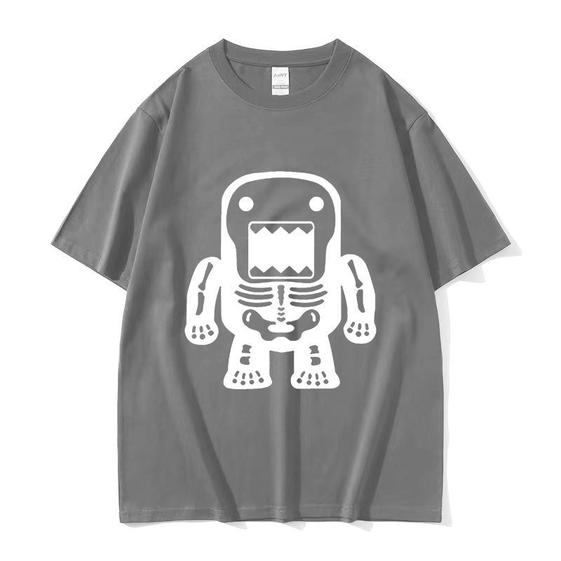 Domo Kun Funny Meme T-Shirt Men's Vintage Fashion O-Neck Sho