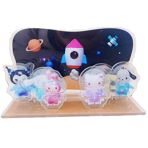 Kurome Combination Dali Magic Amusement Park Carousel Cartoon Desktop Ornament Student Figure Sanrio