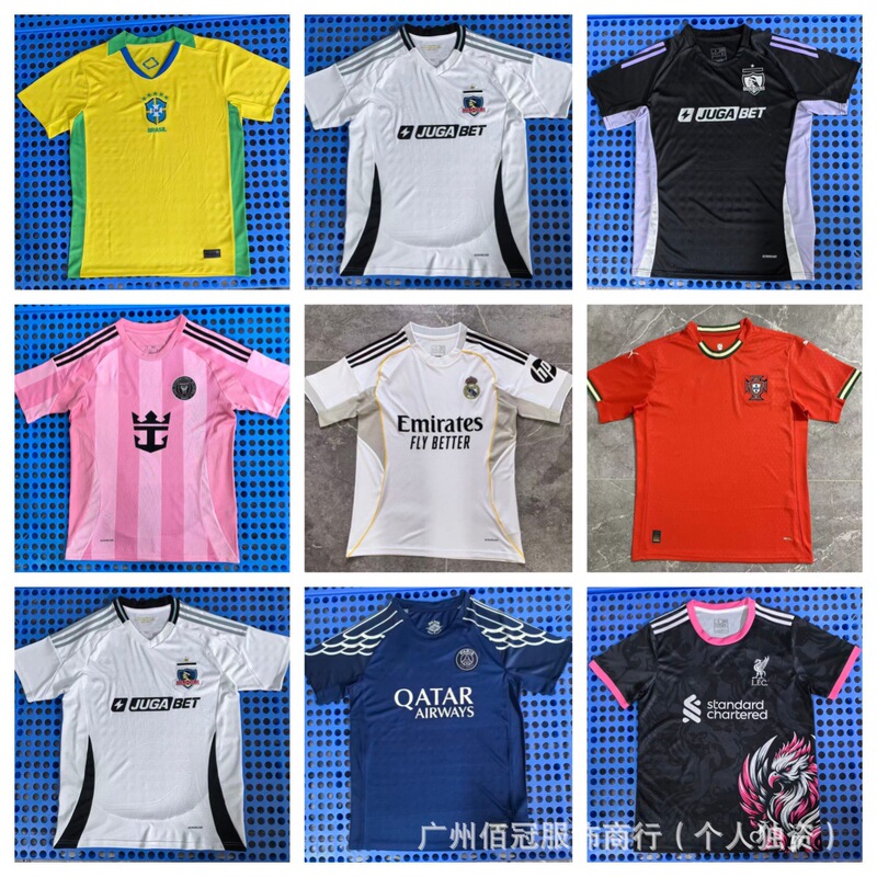 2526 Portugal Real Madrid Brazil Miami Barcelona Flamengo Fan Version Short-Sleeved Football Jerseys Wholesale