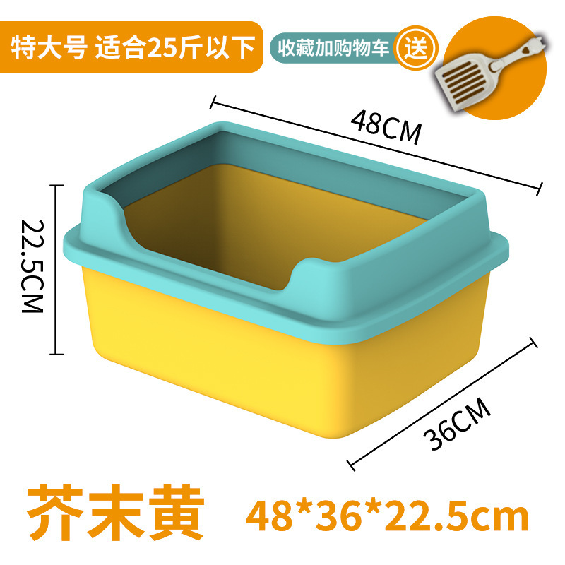 Caja de arena para gatos a prueba de salpicaduras semi-cerrado inodoro para gatos extra grande caja de arena para gatos desodorante caja de arena para gatos suministros para gatos