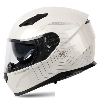 UV protection unisex electric – Motosiklet kaskı (dəbilqə) - bright-white-spider-transparent-m