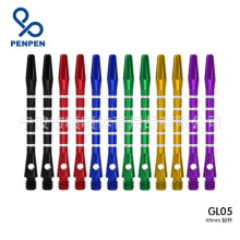 PENPEN喷喷体育五线雕花飞镖杆金属2BA螺纹铝杆配件多色可选48mm