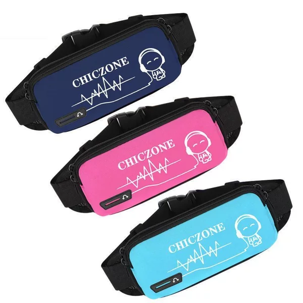 Sports Waist Bag, Running Mobile Phone Bag, Outdoor Men's and Women's Fitness Equipment, Thin Waterproof Marathon Cycling Belt Bag, Genuine