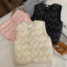 宝宝羽绒棉马甲男童女童韩版背心婴儿保暖坎肩春秋冬洋气百搭潮流