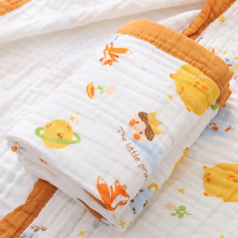 Toallas de gaza para bebés de seis capas de espuma de alta densidad para niños, toallas de baño para bebés, toallas de almuerzo para niños image 7