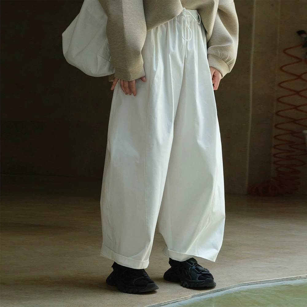 Осенние новые ленивые широкие брюки с высокой талией в японском стиле Lou Fu, повседневные брюки, женские свободные уличные брюки для похудения для женщин