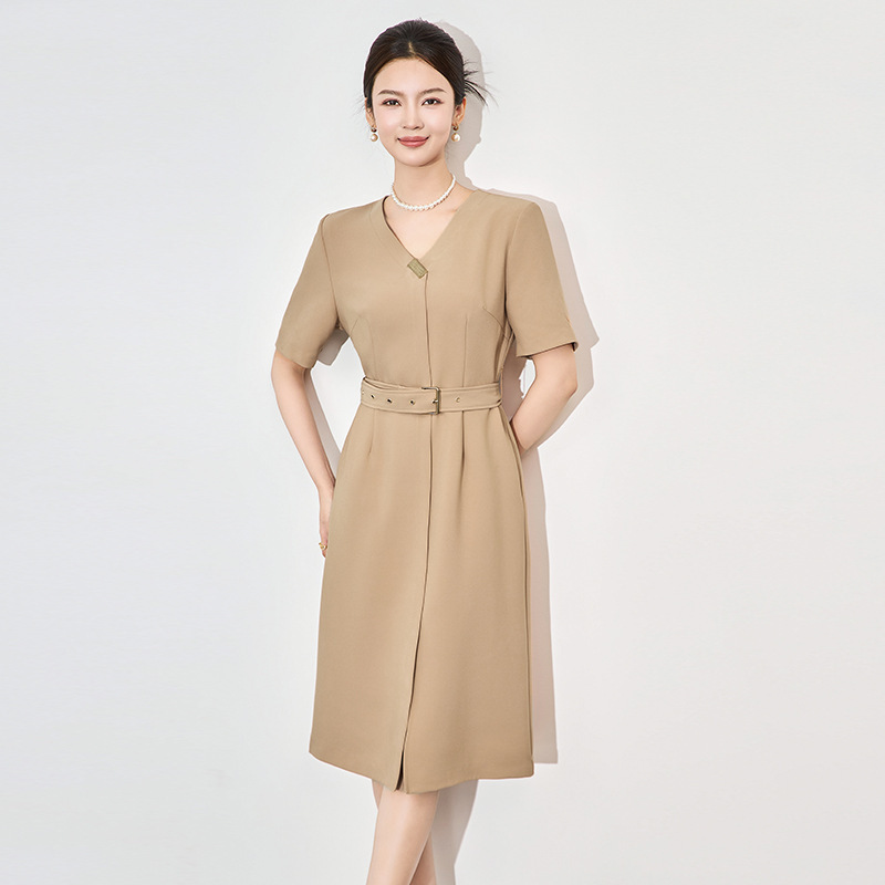 Đầm suông nữ midi mùa hè kiểu mới — 2502604 - Đen chi tiết 5