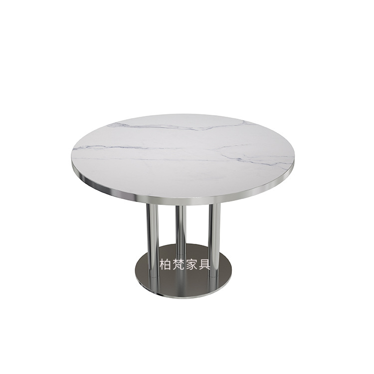 Foshan sofá de acero inoxidable asiento tarjeta mesa y silla restaurante de pescado asado estilo industrial comercial restaurante occidental Hotpot tienda de mesa y silla de barbacoa grupo