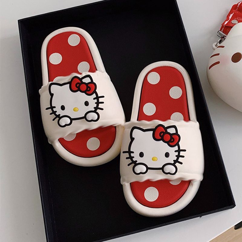 卡通可爱hellokitty拖鞋女夏外穿网红软底居家防滑室内凉拖鞋秋千|undefined