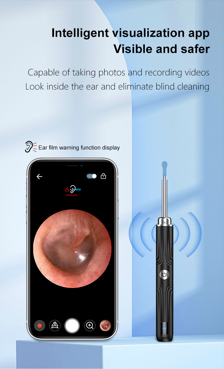 Stuzzicadenti visivo intelligente per bambini, strumento multifunzionale per la pulizia delle orecchie con luce ad alta definizione, vendita calda transfrontaliera_voghion.com