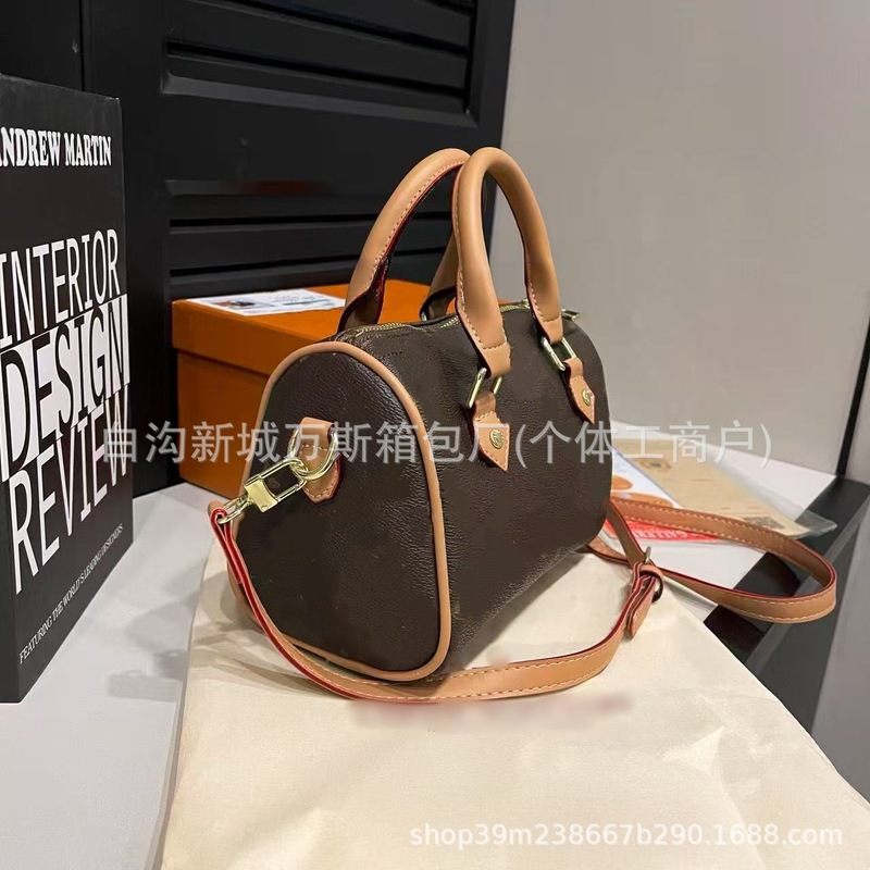 驴家奢侈品包包时尚单肩斜挎包枕头包跨境批发老花手拎手提包包女|undefined