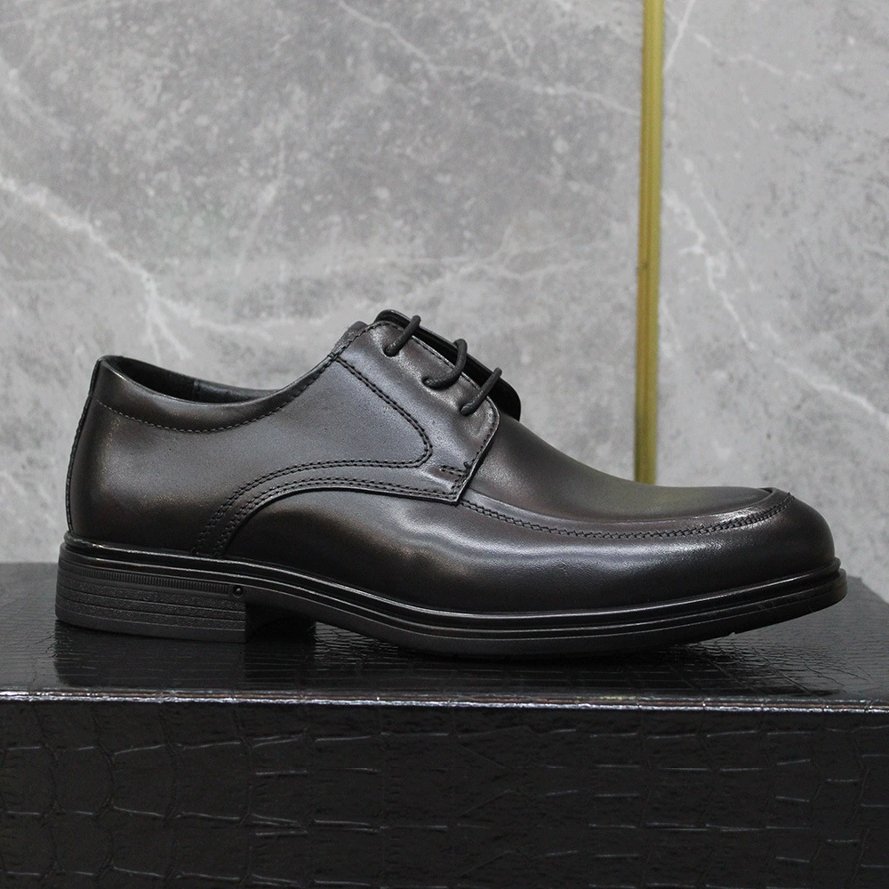 Мужские деловые кожаные туфли, натуральная кожа, дышащие, универсальные, высококачественная кожа первого слоя, для свадьбы, повседневные, для работы, дерби, мужские туфли на мягкой подошве