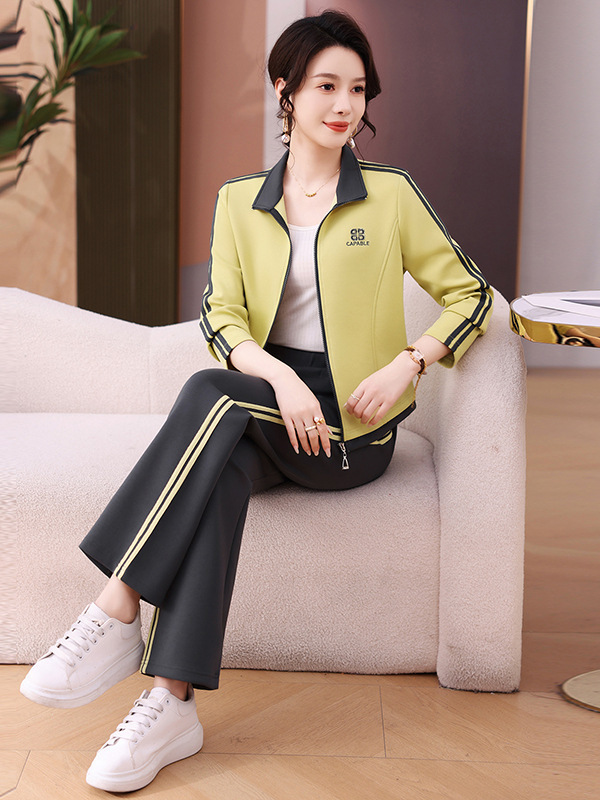 休闲运动服套装女士春秋2025新款秋季时尚洋气减龄妈妈卫衣两件套|undefined