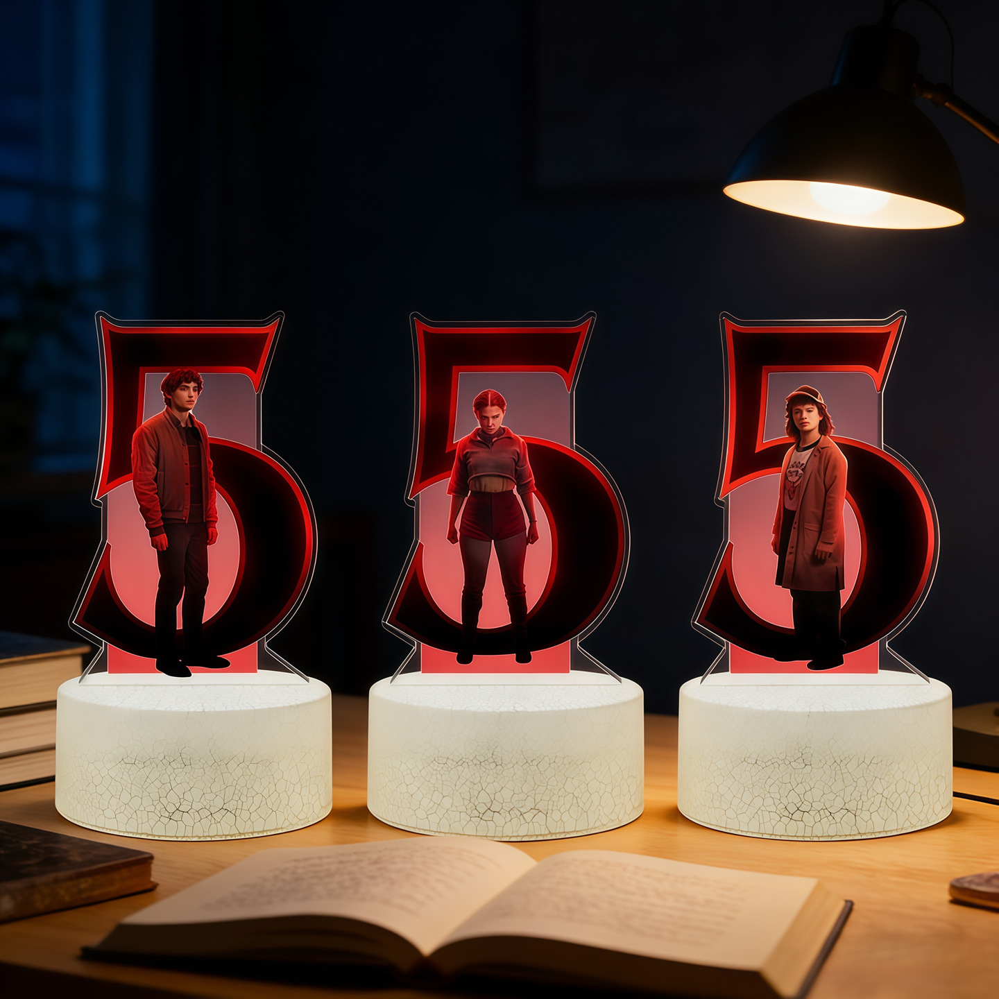 怪奇物语5 Stranger Things Season 5美剧周边无缝内印彩印小夜灯