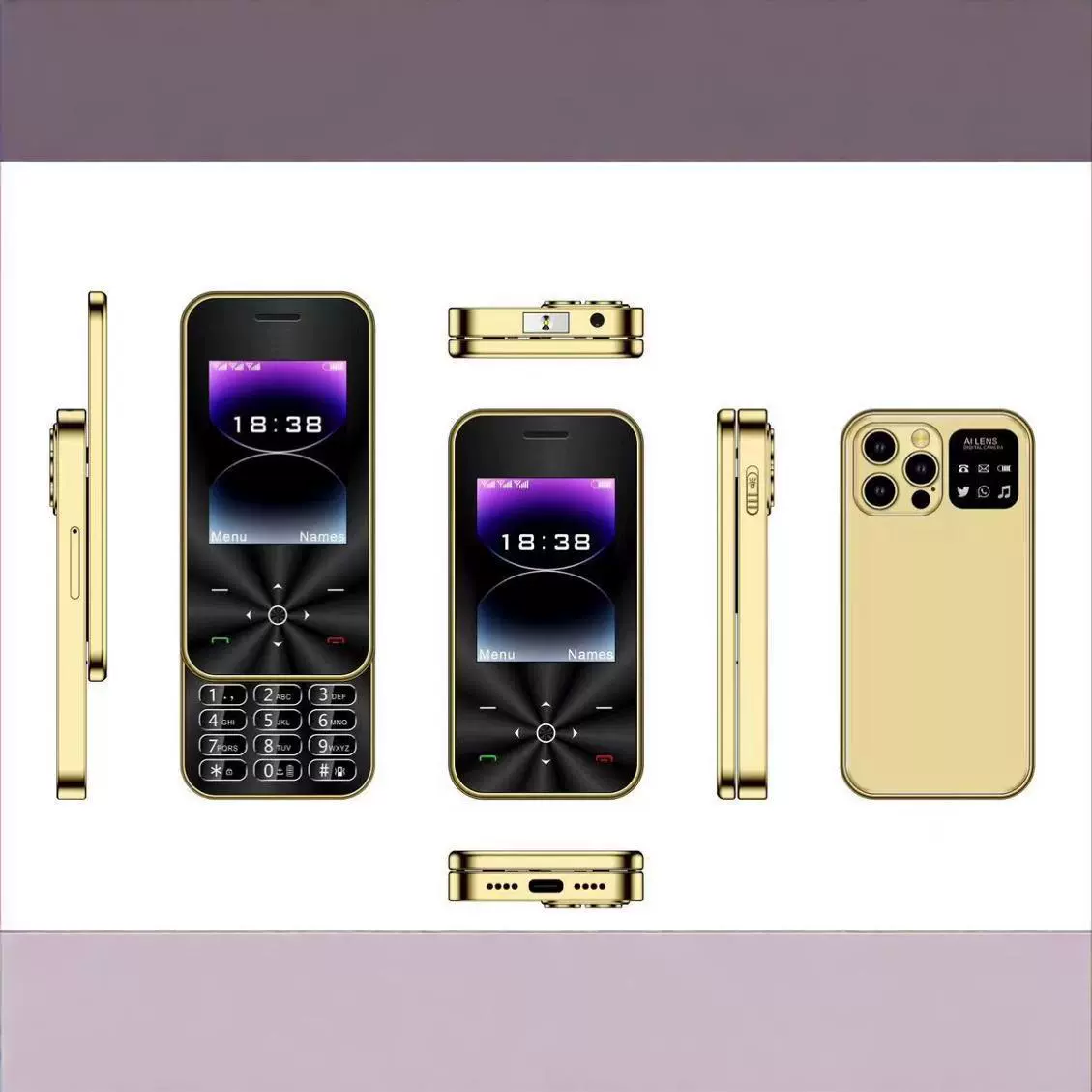 Mobile phone pro for elderly, intel core i18, for import