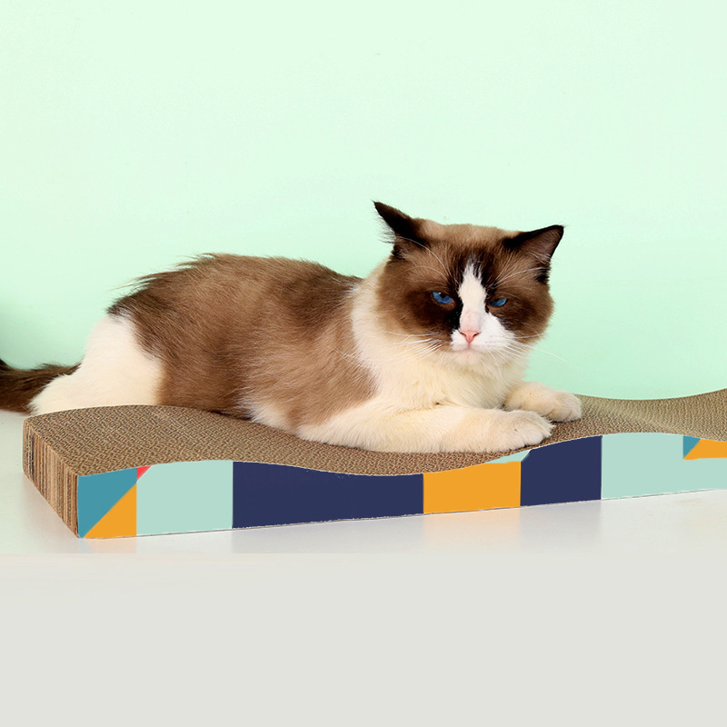 猫スクラッチボード一体型長方形大型猫爪研ぎ器ラウンド屋内スペースを占有しない大量在庫メーカー卸売|undefined