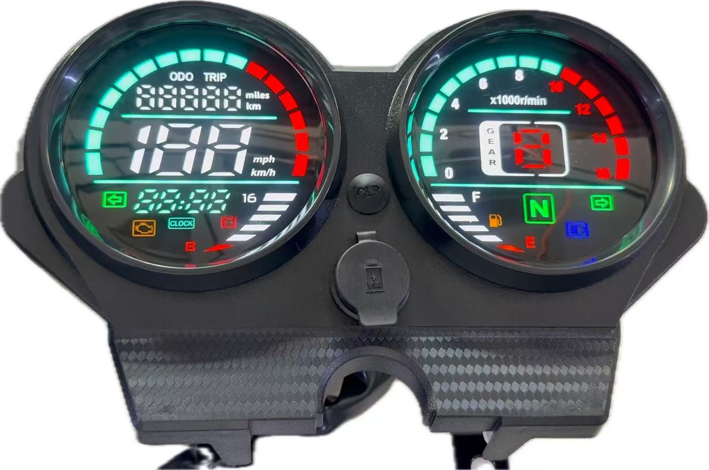Exported to South America, Colombia's Best-Selling Motorcycle Instrument, New Five Ocean Speedometer and Odometer, Made of Abs Material, Modified