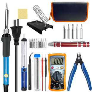Internal heat 60W tool kit set constant temperature adjustable electric soldering iron set cross-border supply household electric soldering iron wholesale