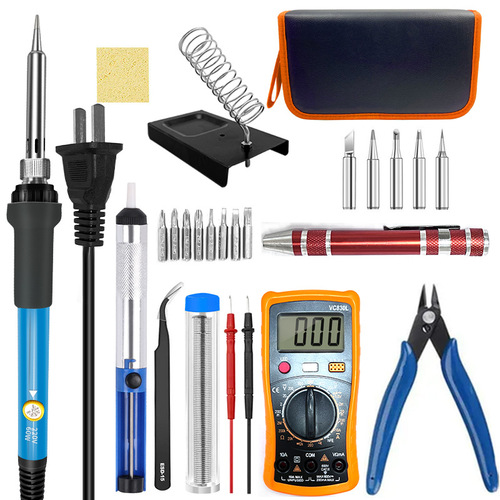 Internal heating 60W tool kit set constant temperature adjustable temperature soldering iron set cross-border supply of household soldering iron wholesale