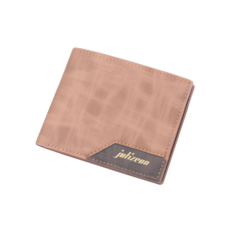 Cartera corta de los hombres cartera de los hombres bolso de la tarjeta cartera integrada cartera corta de los hombres retro nuevo monedero de gran capacidad