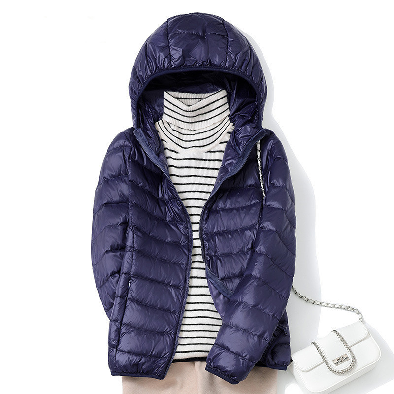 2026 Autumn and Winter New Short Style Korean Style Lightweight down Jacket Hooded Large Size Slim Fit Lightweight Jacket down Jacket Wholesale