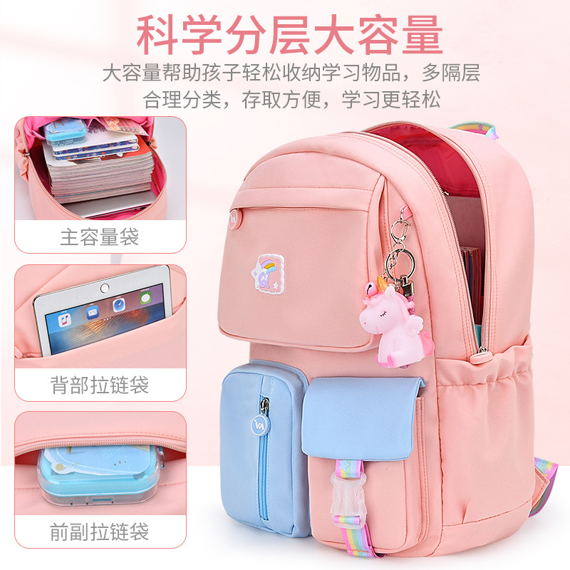 Nuevas mochilas escolares para niñas 1236 grados niñas de gran capacidad mochila de hombro para niños ligeros